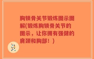胸锁骨关节锻炼图示图解(锻炼胸锁骨关节的图示，让你拥有强健的肩颈和胸部！)