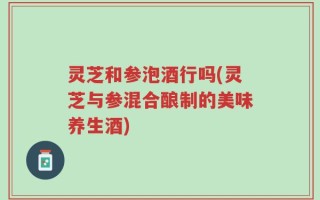 灵芝和参泡酒行吗(灵芝与参混合酿制的美味养生酒)