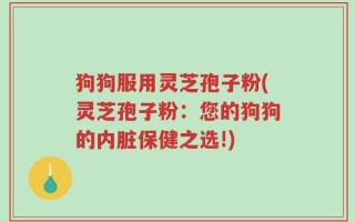 狗狗服用灵芝孢子粉(灵芝孢子粉：您的狗狗的内脏保健之选!)