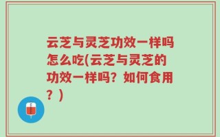 云芝与灵芝功效一样吗怎么吃(云芝与灵芝的功效一样吗？如何食用？)