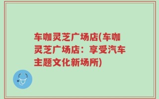 车咖灵芝广场店(车咖灵芝广场店：享受汽车主题文化新场所)