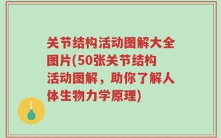 关节结构活动图解大全图片(50张关节结构活动图解，助你了解人体生物力学原理)