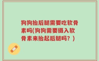 狗狗抬后腿需要吃软骨素吗(狗狗需要摄入软骨素来抬起后腿吗？)