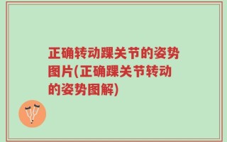 正确转动踝关节的姿势图片(正确踝关节转动的姿势图解)