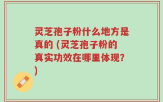 灵芝孢子粉什么地方是真的 (灵芝孢子粉的真实功效在哪里体现？)