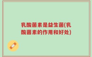 乳酸菌素是益生菌(乳酸菌素的作用和好处)