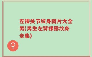 左裸关节纹身图片大全男(男生左臂裸露纹身全集)