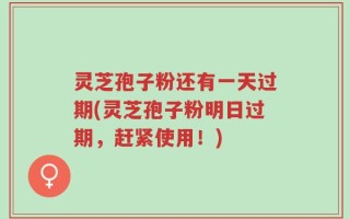 灵芝孢子粉还有一天过期(灵芝孢子粉明日过期，赶紧使用！)