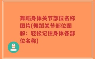 舞蹈身体关节部位名称图片(舞蹈关节部位图解：轻松记住身体各部位名称)