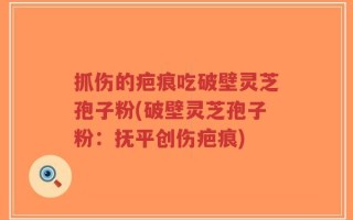 抓伤的疤痕吃破壁灵芝孢子粉(破壁灵芝孢子粉：抚平创伤疤痕)