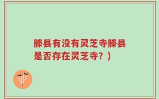 滕县有没有灵芝寺滕县是否存在灵芝寺？)