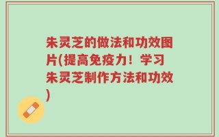 朱灵芝的做法和功效图片(提高免疫力！学习朱灵芝制作方法和功效)