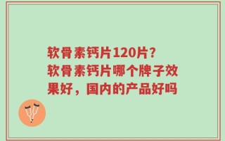 软骨素钙片120片？软骨素钙片哪个牌子效果好，国内的产品好吗