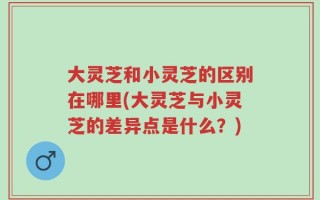 大灵芝和小灵芝的区别在哪里(大灵芝与小灵芝的差异点是什么？)