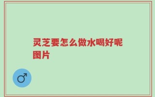 灵芝要怎么做水喝好呢图片