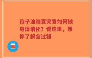 孢子油胶囊究竟如何被身体消化？看这里，带你了解全过程