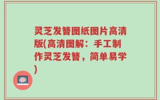 灵芝发簪图纸图片高清版(高清图解：手工制作灵芝发簪，简单易学)