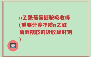 n乙酰葡萄糖胺吸收峰(重要营养物质n乙酰葡萄糖胺的吸收峰时刻)