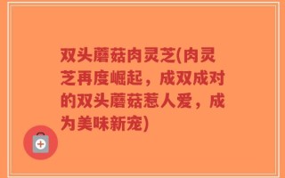 双头蘑菇肉灵芝(肉灵芝再度崛起，成双成对的双头蘑菇惹人爱，成为美味新宠)