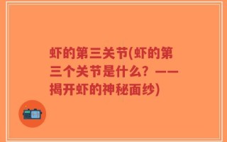 虾的第三关节(虾的第三个关节是什么？——揭开虾的神秘面纱)