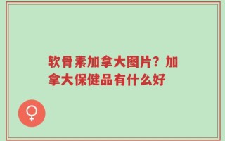 软骨素加拿大图片？加拿大保健品有什么好