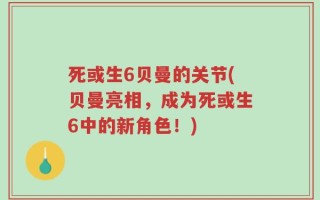 死或生6贝曼的关节(贝曼亮相，成为死或生6中的新角色！)