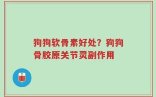 狗狗软骨素好处？狗狗骨胶原关节灵副作用
