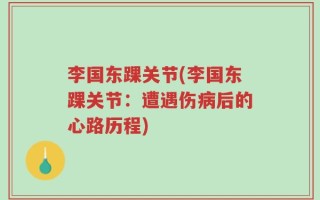李国东踝关节(李国东踝关节：遭遇伤病后的心路历程)
