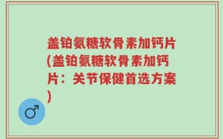 盖铂氨糖软骨素加钙片(盖铂氨糖软骨素加钙片：关节保健首选方案)
