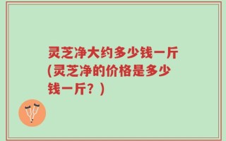 灵芝净大约多少钱一斤(灵芝净的价格是多少钱一斤？)