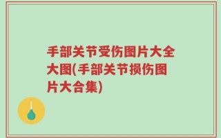 手部关节受伤图片大全大图(手部关节损伤图片大合集)