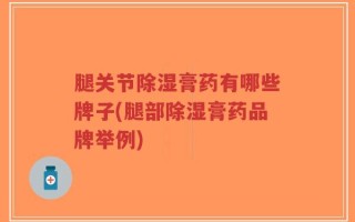 腿关节除湿膏药有哪些牌子(腿部除湿膏药品牌举例)