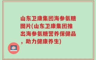 山东卫康集团海参氨糖图片(山东卫康集团推出海参氨糖营养保健品，助力健康养生)