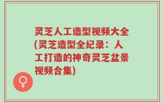 灵芝人工造型视频大全(灵芝造型全纪录：人工打造的神奇灵芝盆景视频合集)