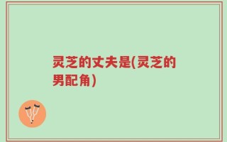 灵芝的丈夫是(灵芝的男配角)