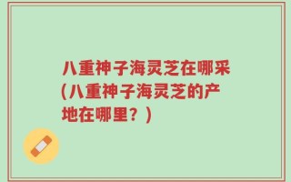 八重神子海灵芝在哪采(八重神子海灵芝的产地在哪里？)