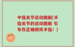 中指关节运动图解(手指关节的运动图解 引导你正确锻炼手指！)