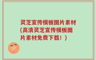 灵芝宣传模板图片素材(高清灵芝宣传模板图片素材免费下载！)