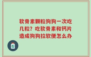 软骨素颗粒狗狗一次吃几粒？吃软骨素和钙片造成狗狗拉软便怎么办