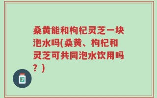 桑黄能和枸杞灵芝一块泡水吗(桑黄、枸杞和灵芝可共同泡水饮用吗？)
