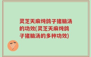 灵芝天麻炖鸽子猪脑汤的功效(灵芝天麻炖鸽子猪脑汤的多种功效)