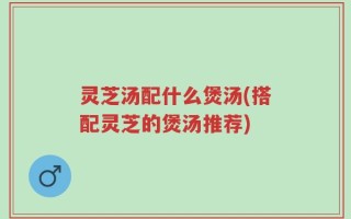 灵芝汤配什么煲汤(搭配灵芝的煲汤推荐)
