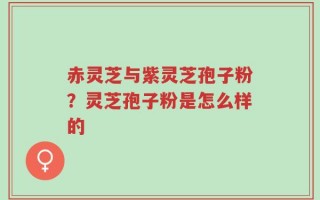 赤灵芝与紫灵芝孢子粉？灵芝孢子粉是怎么样的