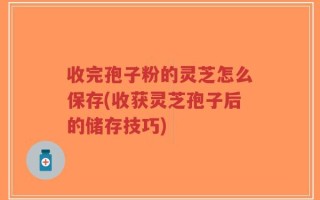 收完孢子粉的灵芝怎么保存(收获灵芝孢子后的储存技巧)