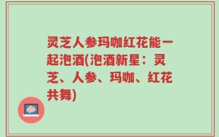灵芝人参玛咖红花能一起泡酒(泡酒新星：灵芝、人参、玛咖、红花共舞)