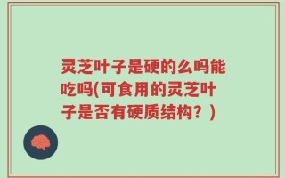 灵芝叶子是硬的么吗能吃吗(可食用的灵芝叶子是否有硬质结构？)