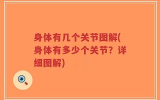 身体有几个关节图解(身体有多少个关节？详细图解)