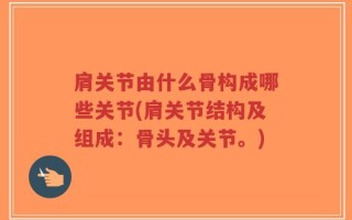 肩关节由什么骨构成哪些关节(肩关节结构及组成：骨头及关节。)