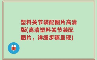 塑料关节装配图片高清版(高清塑料关节装配图片，详细步骤呈现)