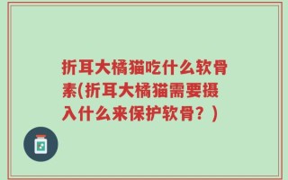 折耳大橘猫吃什么软骨素(折耳大橘猫需要摄入什么来保护软骨？)